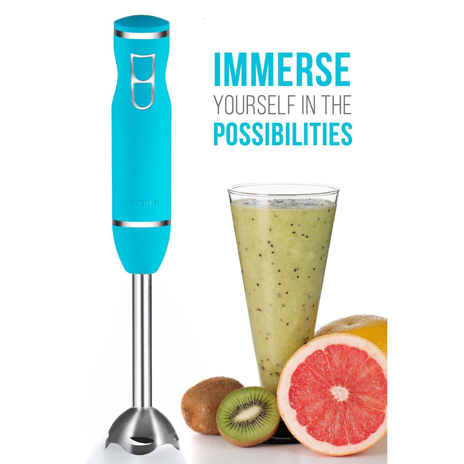Chefman Immersion Dual Speed Control Ice Crushing Hand Mixer/Blender (Open Box) - VMInnovations