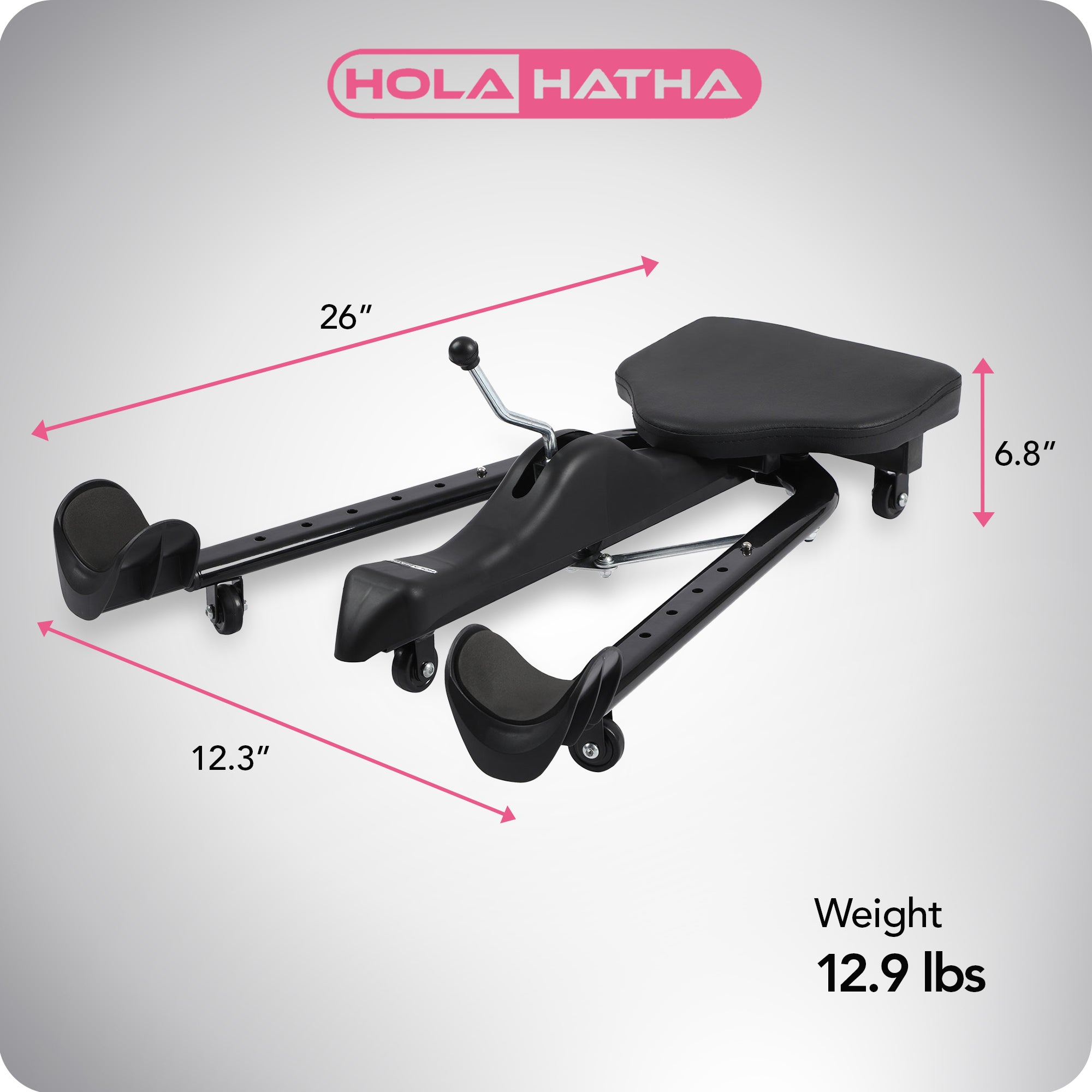 HolaHatha Leg Stretcher Machine for Flexibility Training, Steel, Black (Used) - VMInnovations