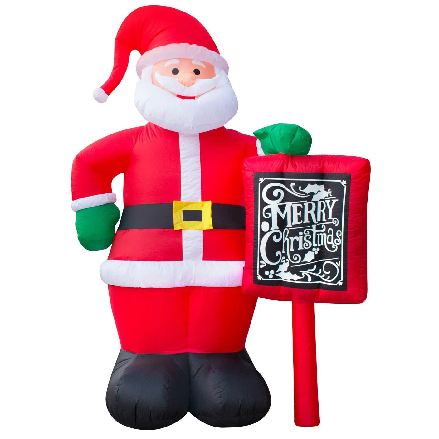 Holidayana 10' Giant Inflatable Merry Santa Claus Holiday Yard Decor (For Parts)