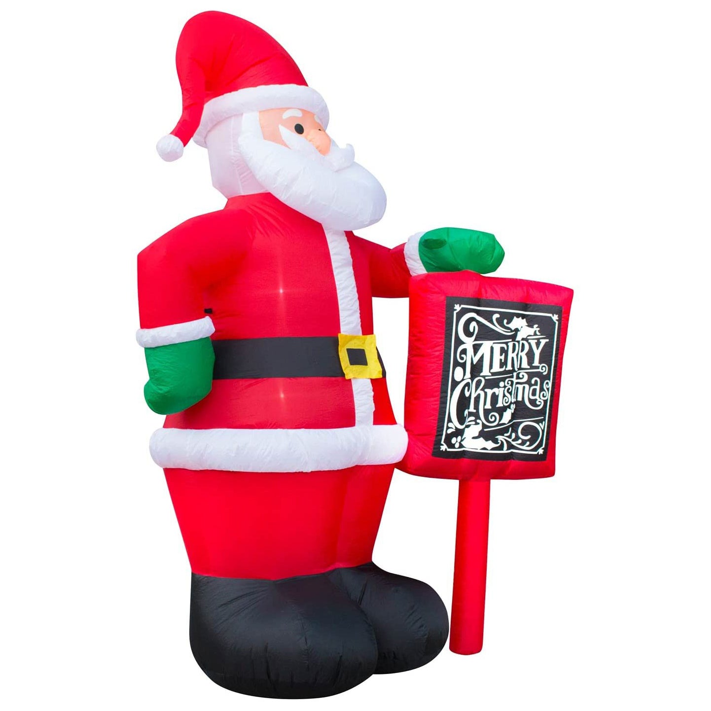 Holidayana 10' Giant Inflatable Merry Santa Claus Holiday Yard Decor (For Parts)