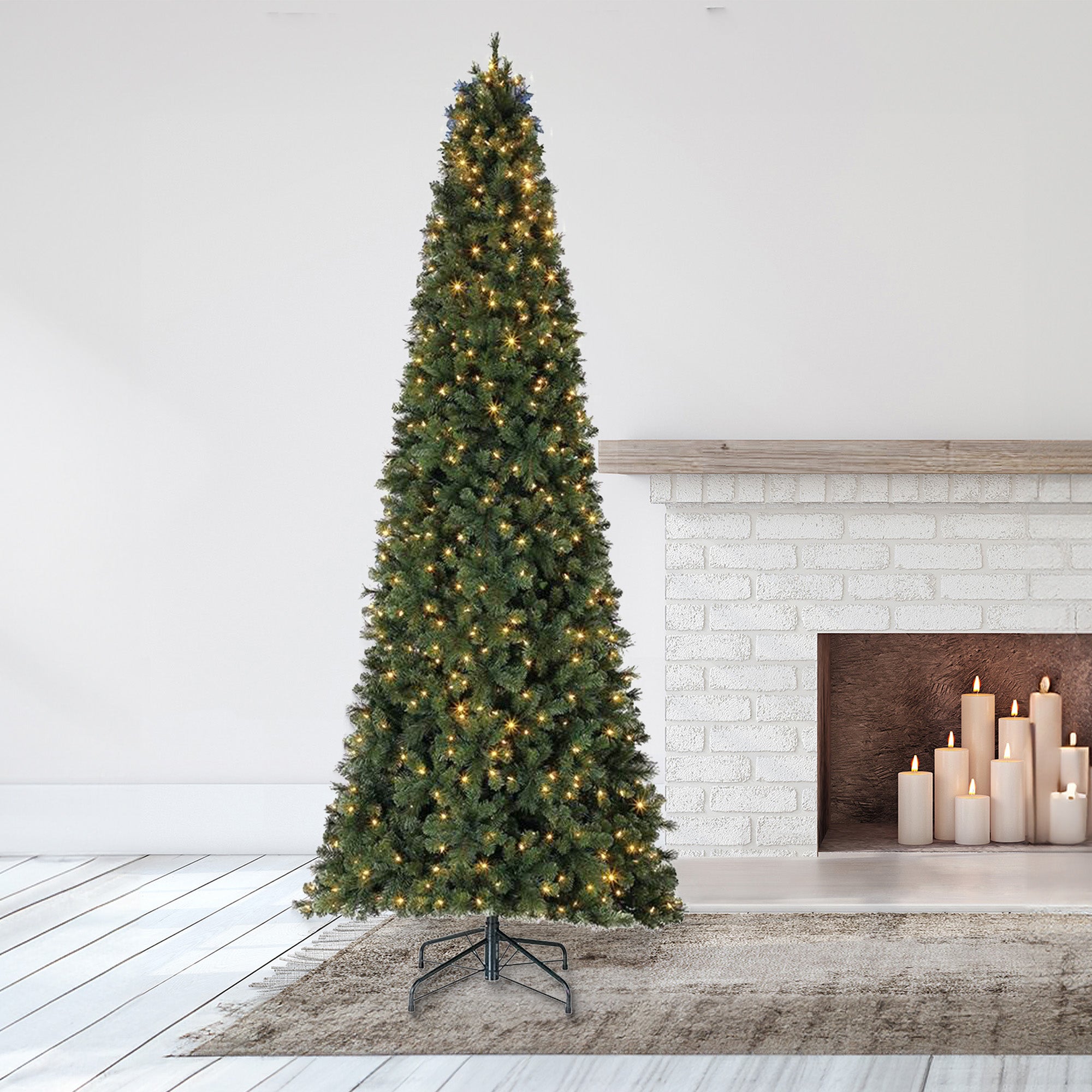 Home Heritage 12' Cascade Cashmere Christmas Tree with Changing Lights (Used)