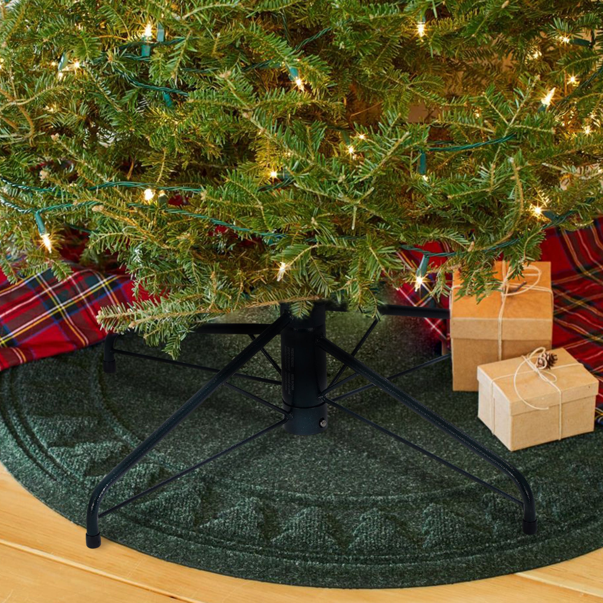 Home Heritage Folding Christmas Tree Stand, 26" Wide 1-1.5" Diameter (For Parts) - VMInnovations