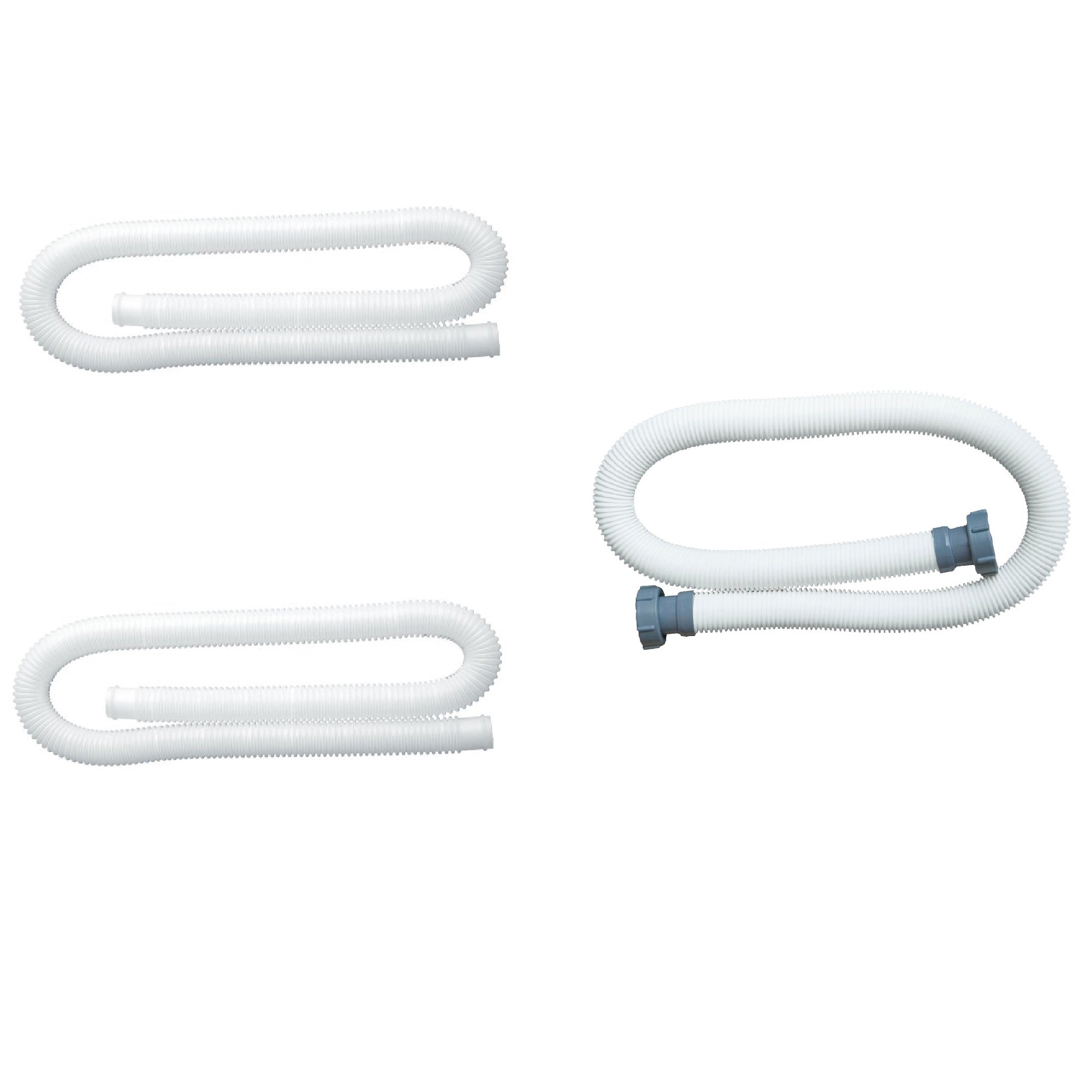 Intex 1.25 Inch Replacement Hose (2 Pack) & 1.5 Inch Water Replacement Hose - VMInnovations