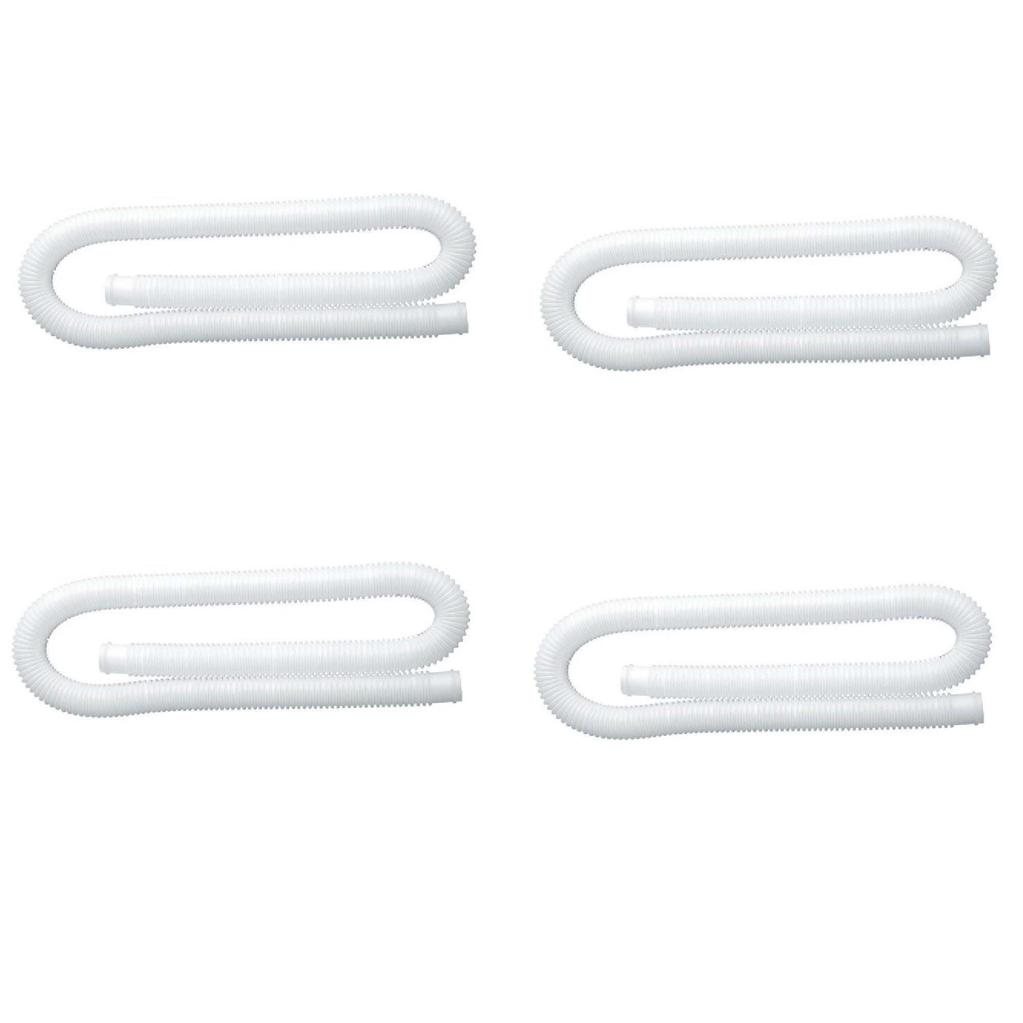 Intex 1.25 Inch Diameter Accessory Pool Pump Replacement Hose 59In Long (4 Pack) - VMInnovations