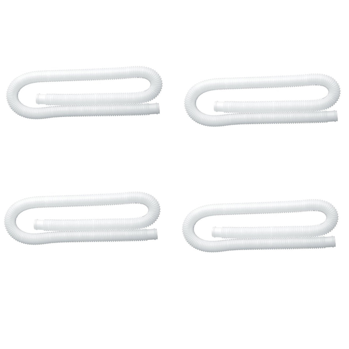 Intex 1.25 Inch Diameter Accessory Pool Pump Replacement Hose 59In Long (4 Pack) - VMInnovations