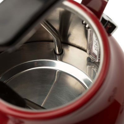 Haden Dorset 1.7 Liter Stainless Steel Electric Kettle, Red (Open Box)