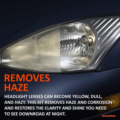 Sylvania HRK.BX Automotive Car Headlight Lens Restoration Kit Detailing Supplies