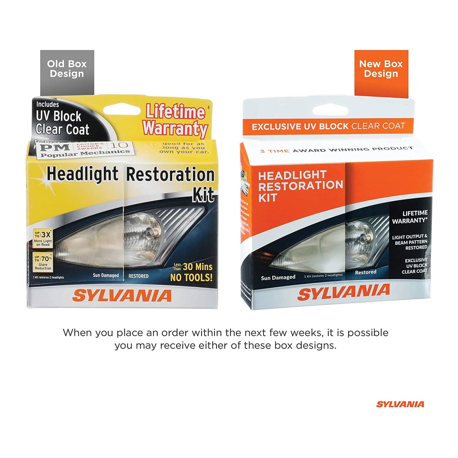 Sylvania HRK.BX Automotive Car Headlight Lens Restoration Kit Detailing Supplies (For Parts)