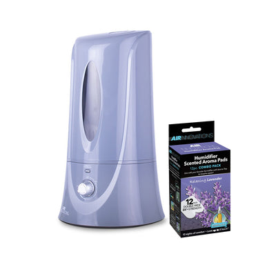 Air Innovations 1.1 Gallon Cool Mist Humidifier w/ 12 Pack Essential Oil Refills - VMInnovations