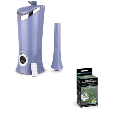 Air Innovations 1.7 Gal Cool Mist Humidifier w/ Aromatherapy Refill, Eucalyptus