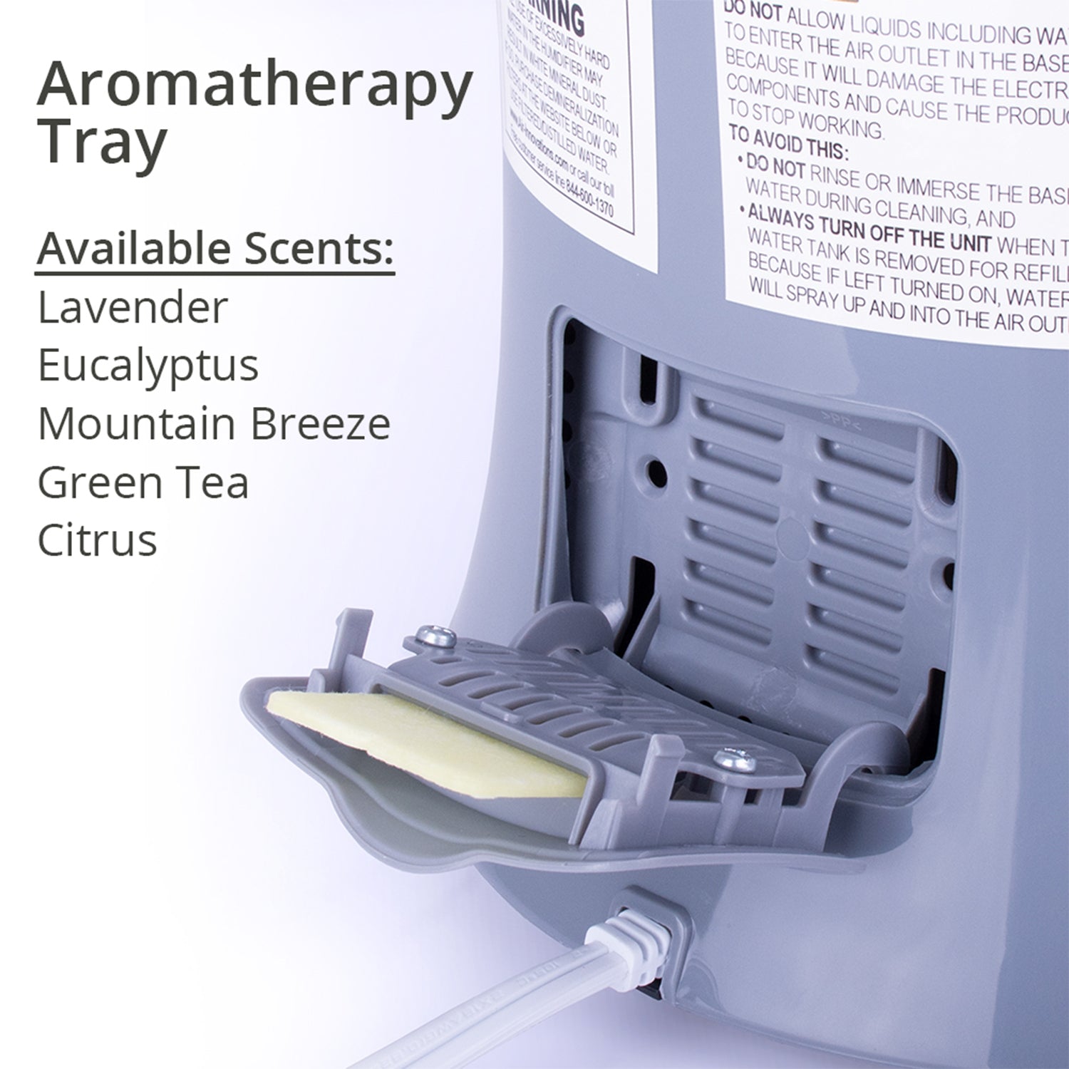Air Innovations 1.7 Gal Cool Mist Humidifier w/ Aromatherapy Refill, Eucalyptus