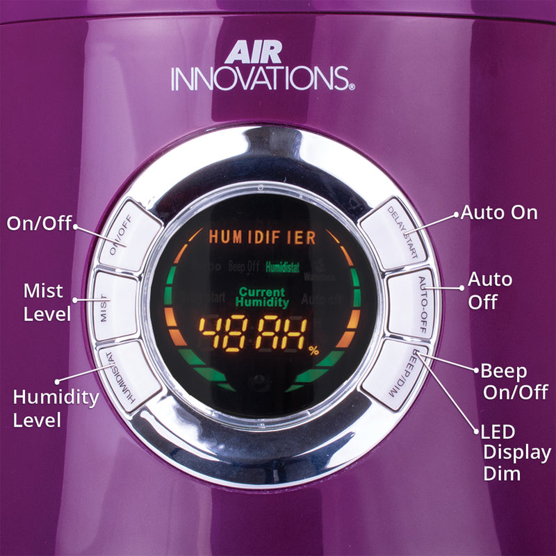 Air Innovations 1.7 Gal Cool Mist Humidifier w/ Aromatherapy Refill, Eucalyptus