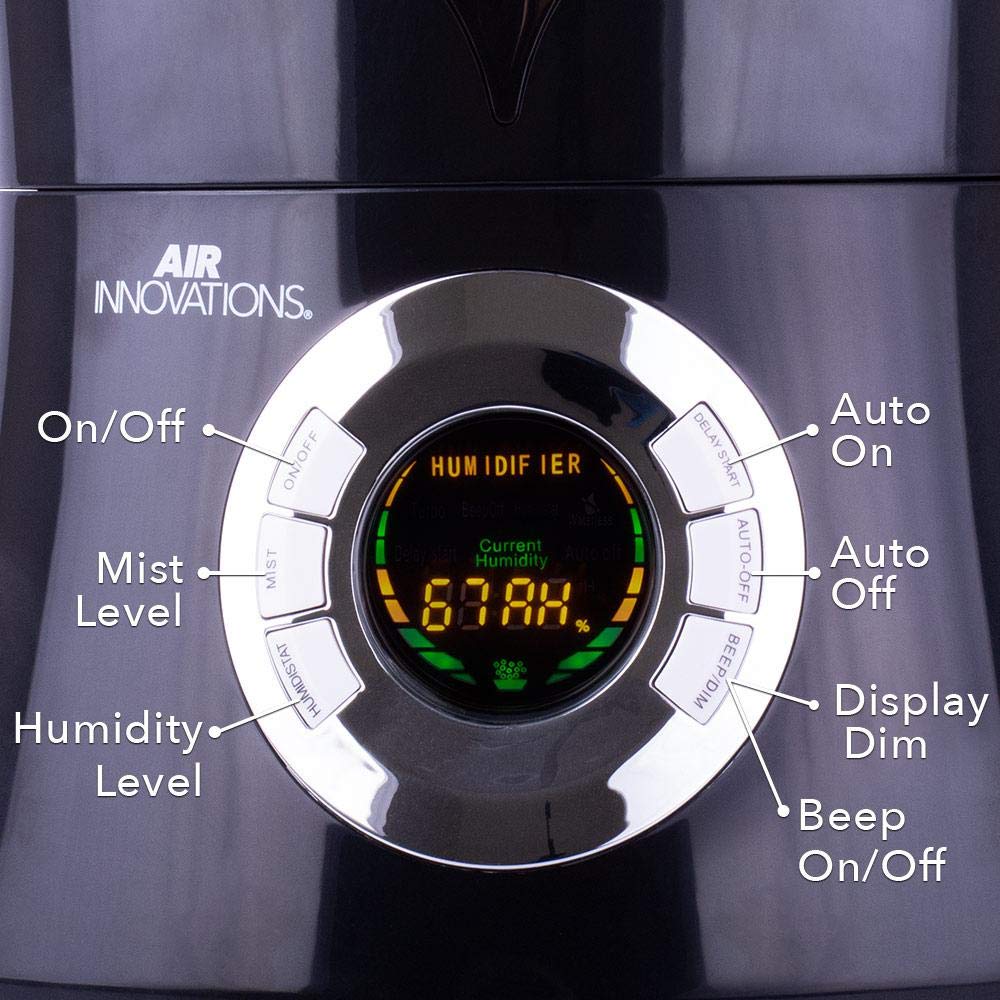 Air Innovations 1.6 Gal Cool Mist Humidifier w/ Aromatherapy Refill, Eucalyptus