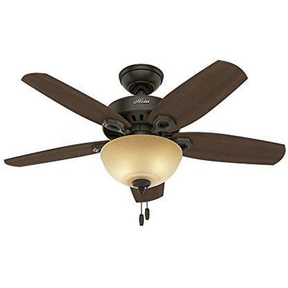Hunter Fan Company Builder 42" Indoor Home Ceiling Fan w/Light, Bronze(Open Box) - VMInnovations