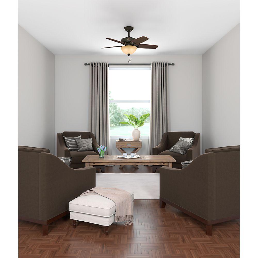 Hunter Fan Company Builder 42" Indoor Home Ceiling Fan w/Light, Bronze(Open Box) - VMInnovations
