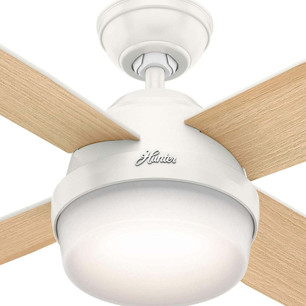 Hunter Fan Company 59217 Dempsey 52 Inch Ceiling Fan w/ Light, White (Open Box)