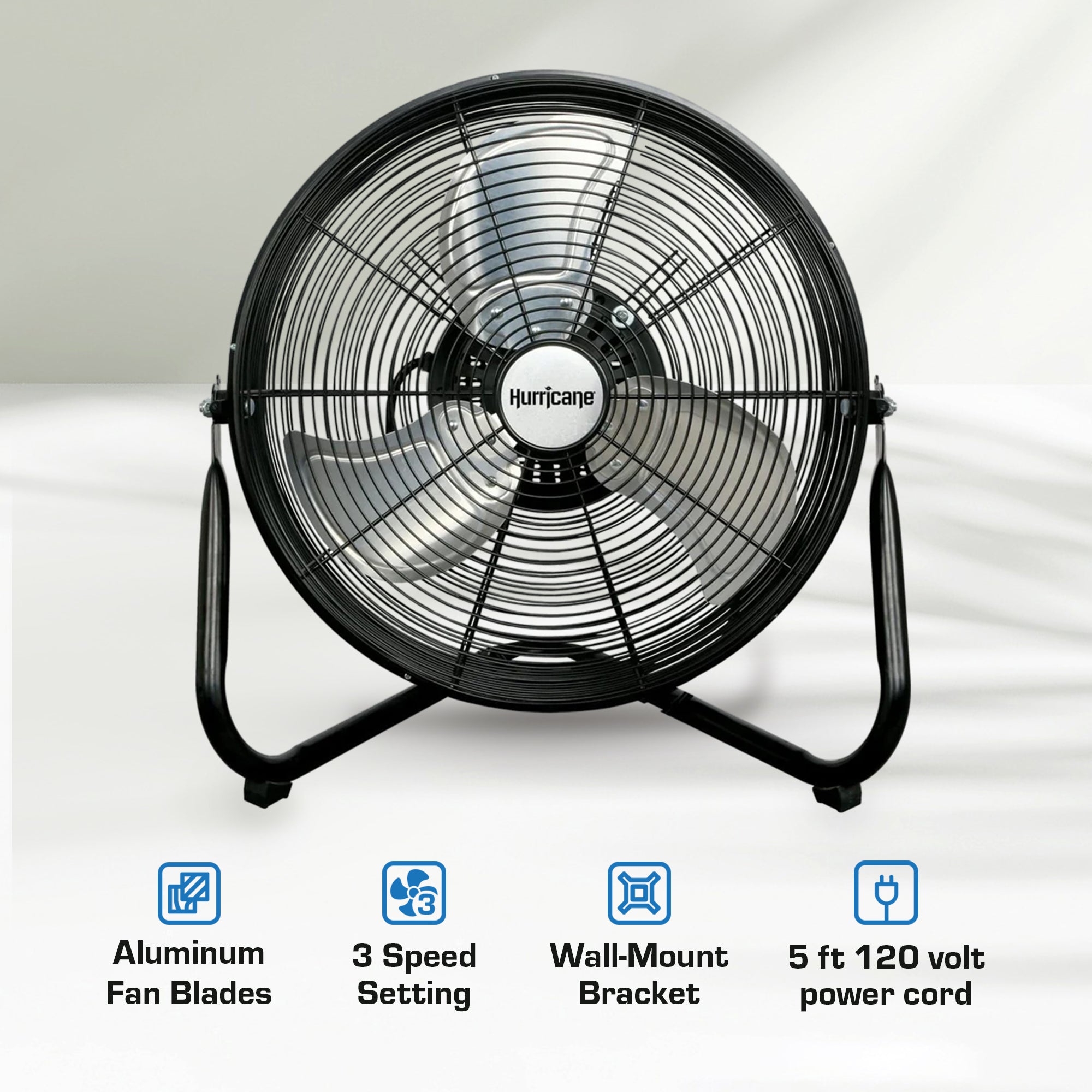 Hurricane Pro Series Velocity Heavy Duty Metal Orbital Floor Fan, (For Parts)