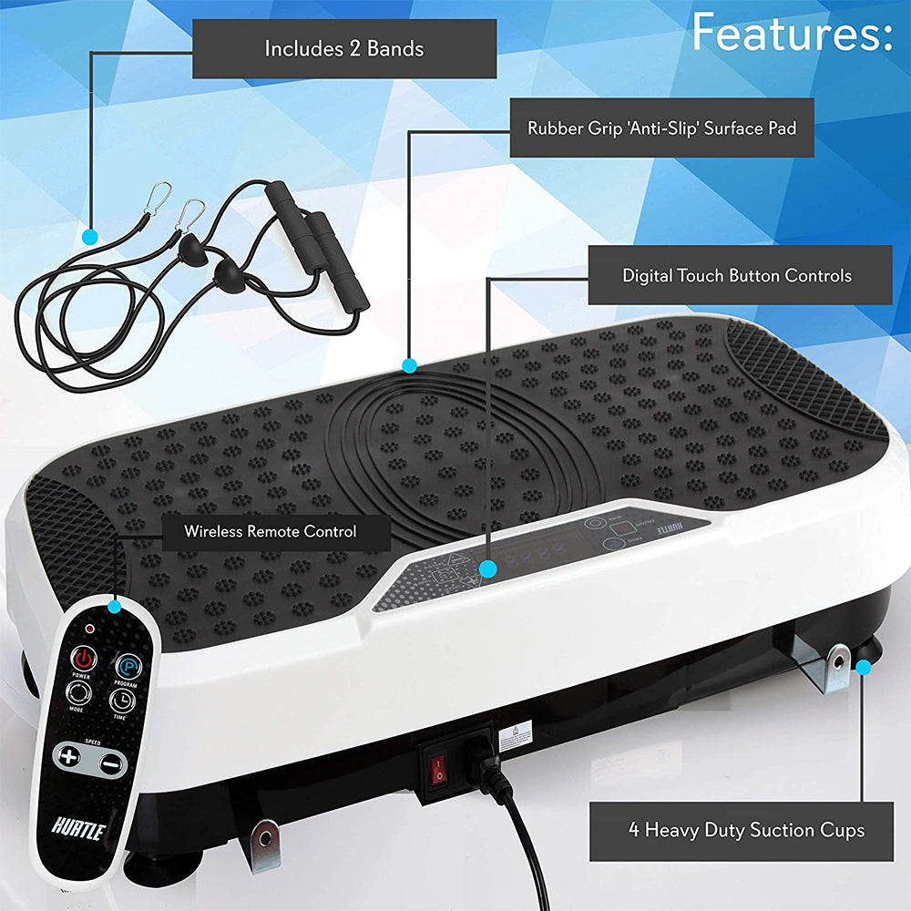 Hurtle Vibration Plate Machine for Home Body Exercise Workout Training (2 Pack) - VMInnovations