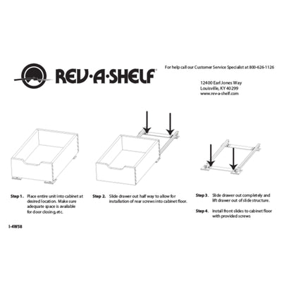 Rev A Shelf 11-Inch Wood Base Kitchen Cabinet Pullout Drawer (Open Box) (2 Pack)