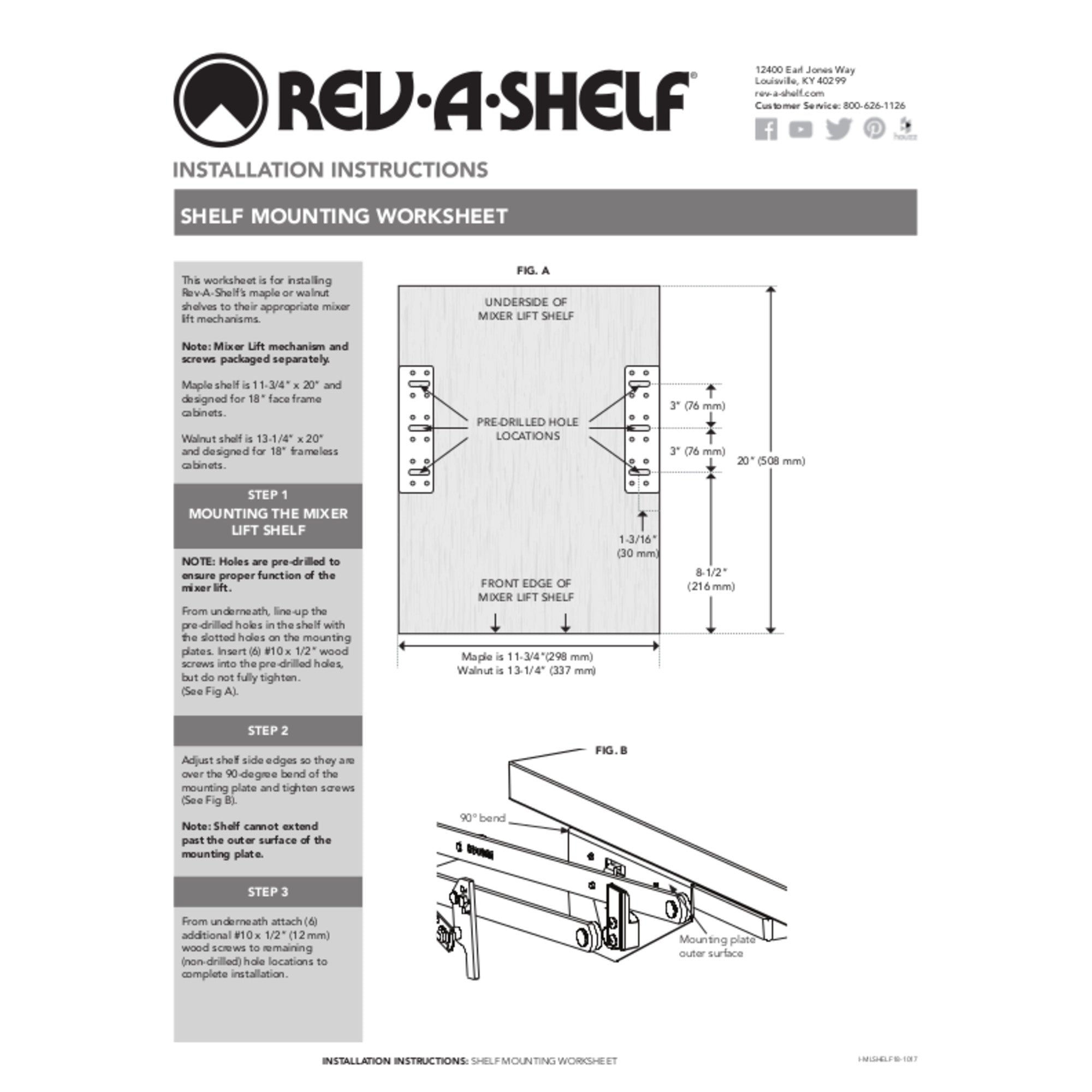 Rev-A-Shelf RAS-ML-HDSC Appliance Lift with Soft Close (Certified Refurbished) - VMInnovations