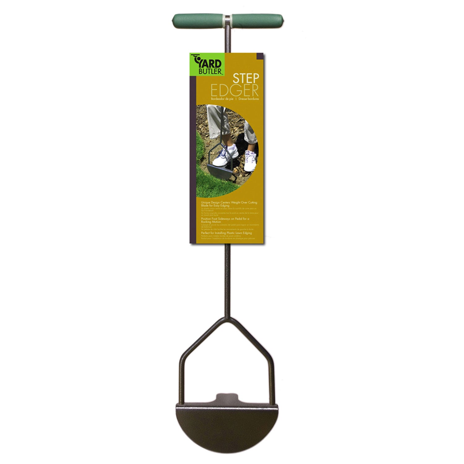 Yard Butler 37 Inch Steel Sawtooth Grass Lawn Manual Step Edger Tool (Used)