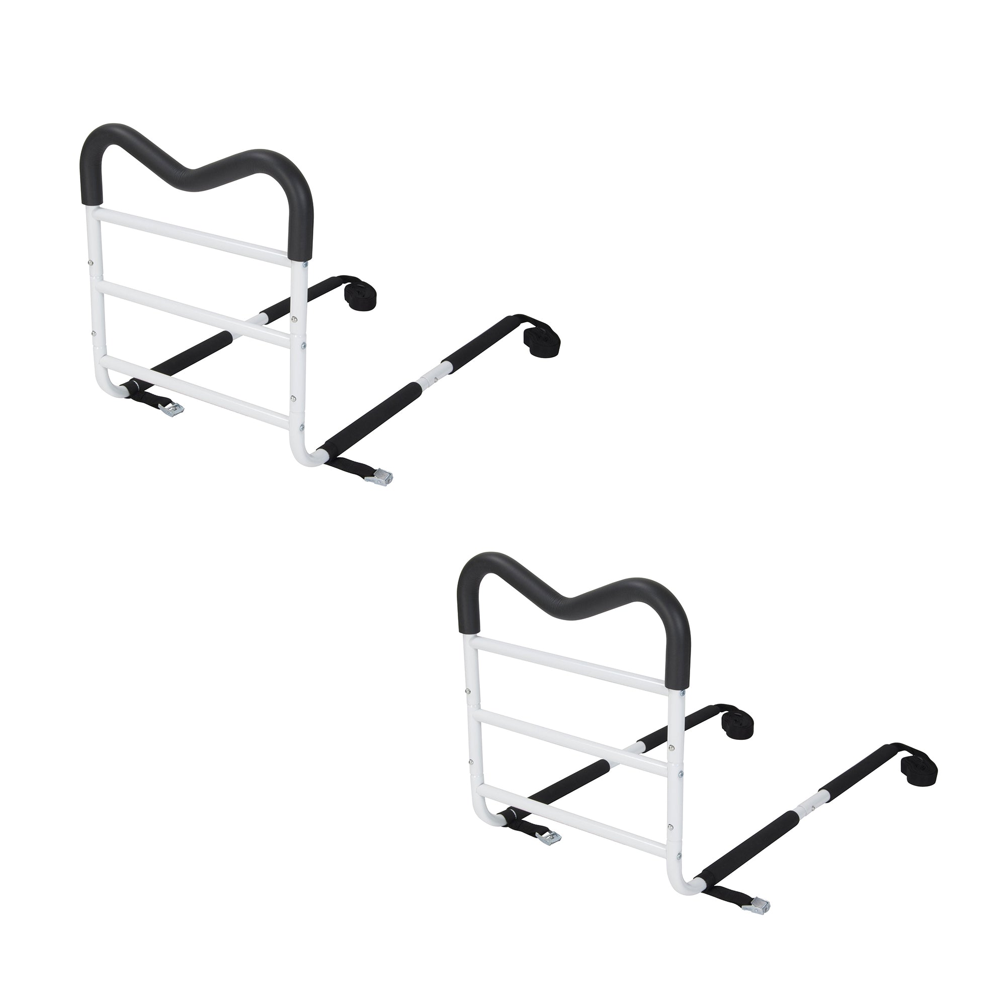 Bios Medical Adjustable M Shaped One Size Fits All Safety Bed Handrail (2 Pack)