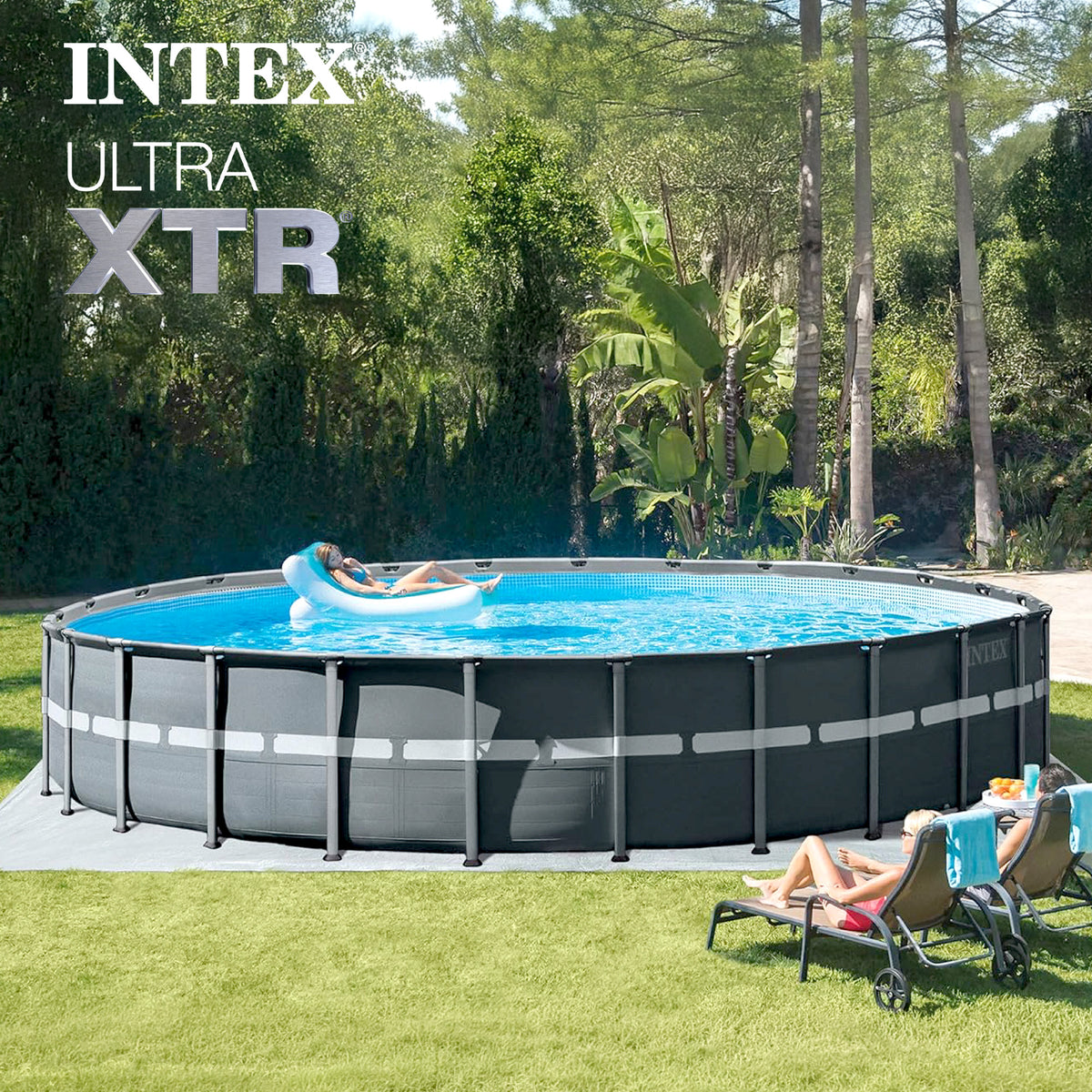 Intex Ultra XTR Frame 26'x52" Above Ground Pool and OptiFlow Premium Filter Sand