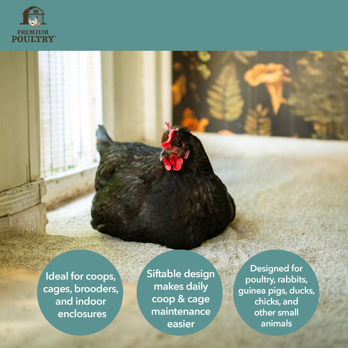 10 Lb Bag Hemp Cozy Coop Siftable Chicken Bedding for Coops (Open Box) - VMInnovations