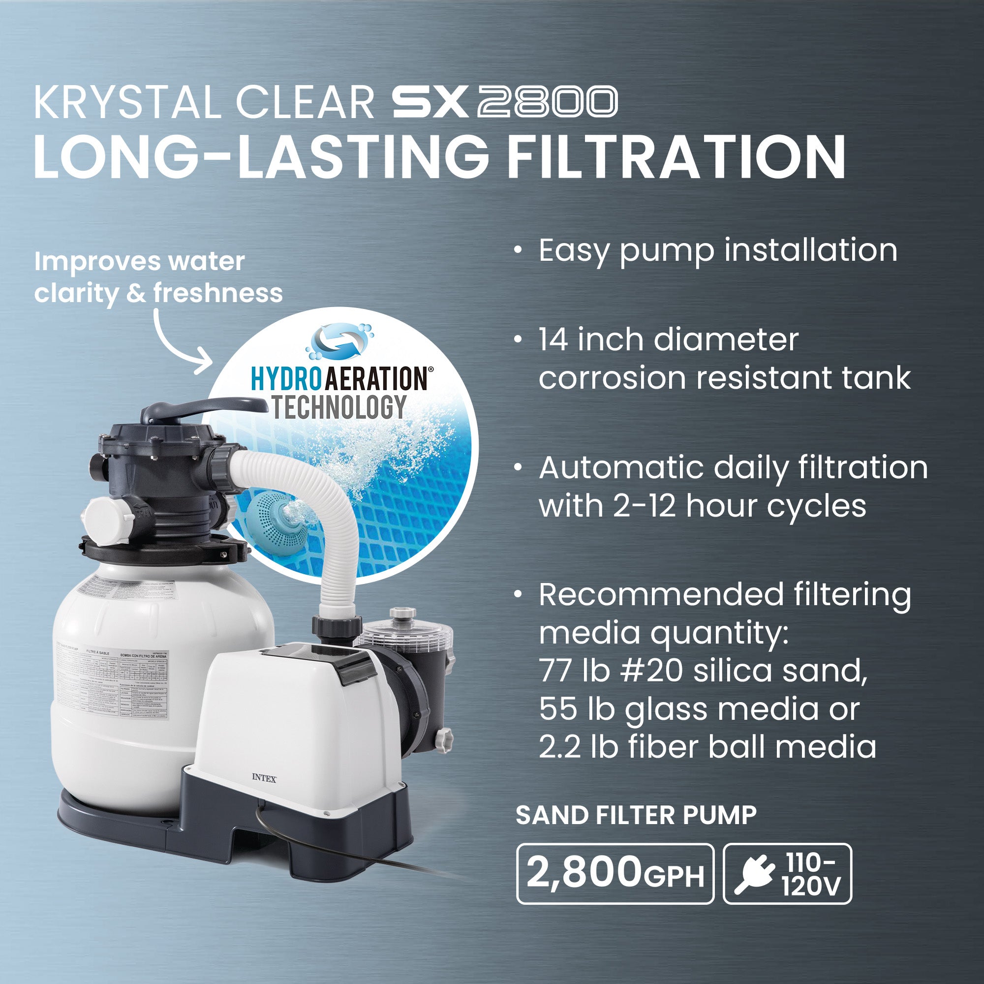 Intex 32' x 16' x 52" Rectangular Ultra XTR Frame Above Ground Swimming Pool Set