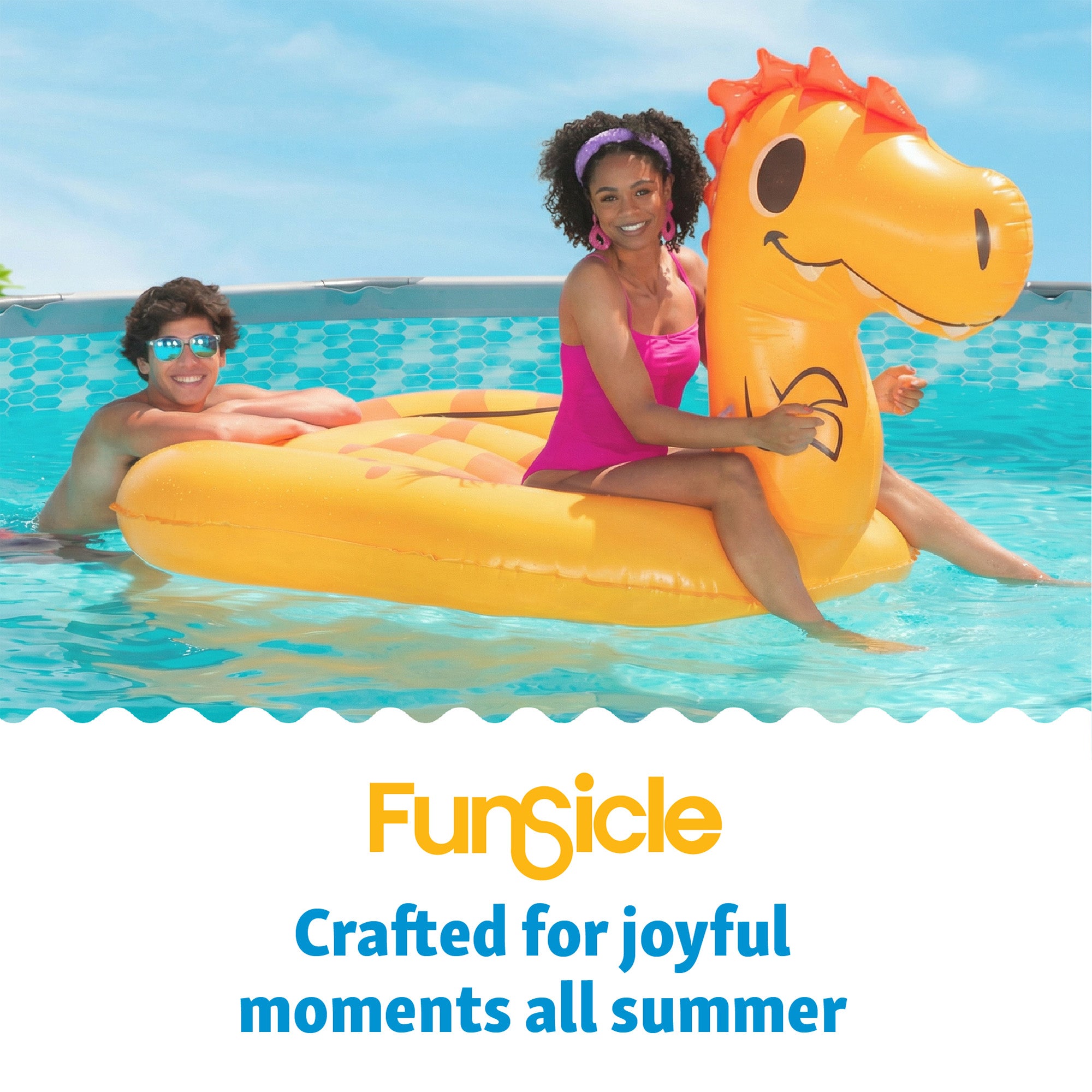 Funsicle 18’ Durable Pool Cover for Oasis and Activity Pools, Gray (Used) - VMInnovations
