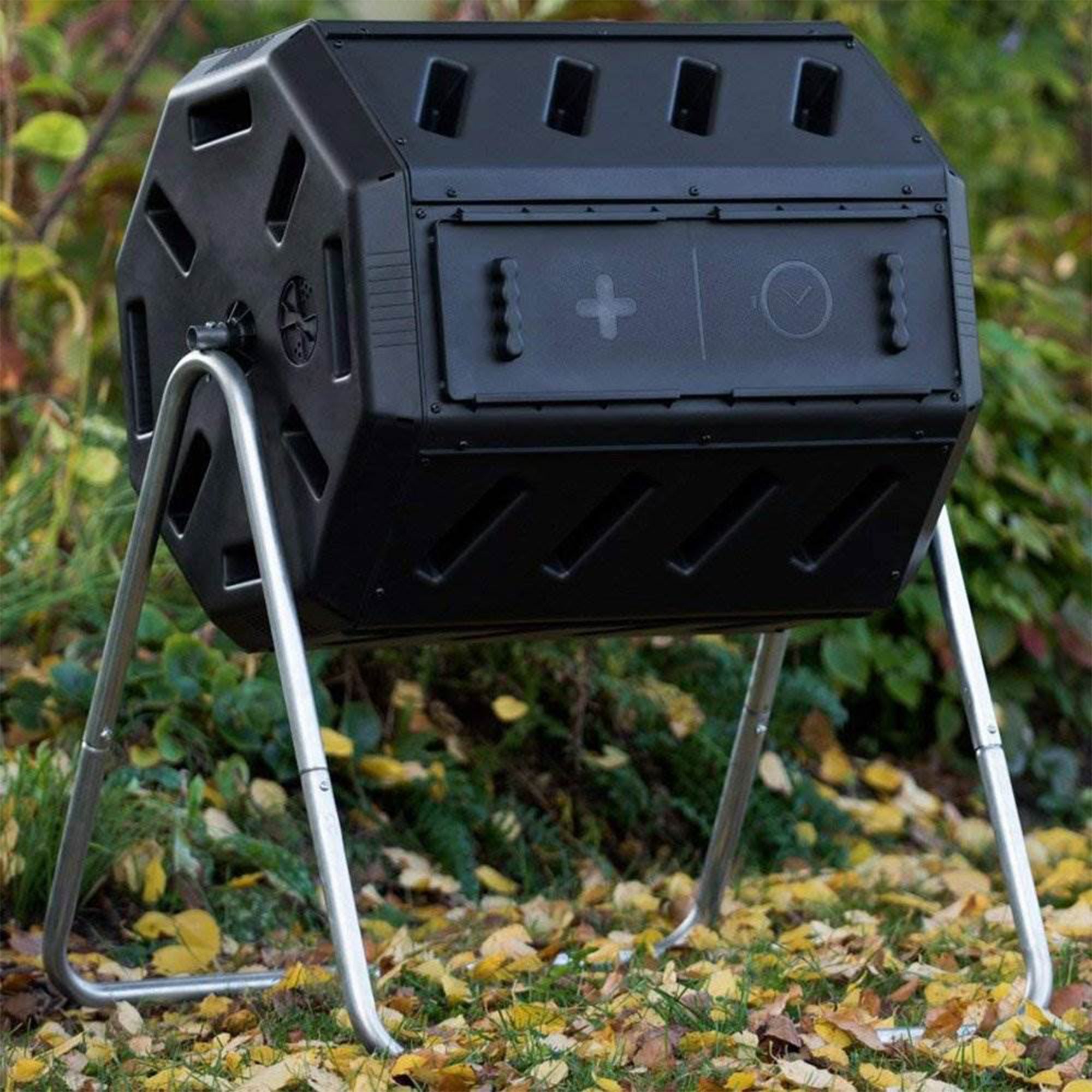 FCMP 37-Gal Dual-Chamber Quick Curing Tumbling Composter Soil Bin (For Parts) - VMInnovations