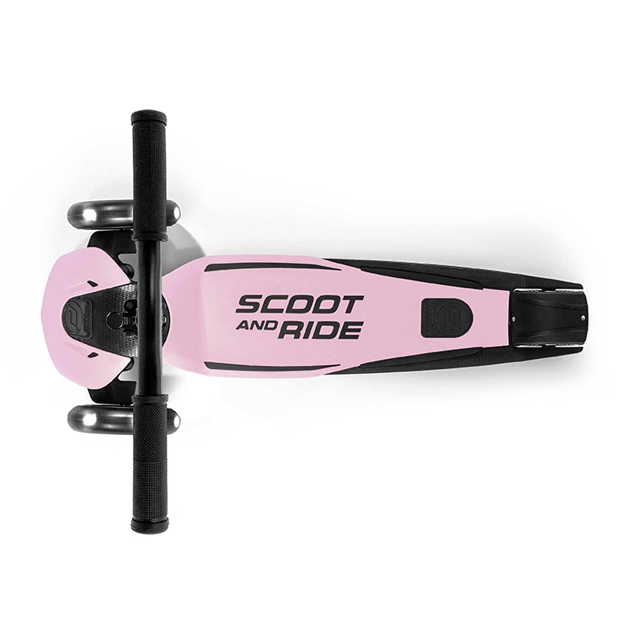 Scoot & Ride Highwaykick 5 Kid & Teen Adjustable Kick Scooter, LED Wheels, Rose - VMInnovations