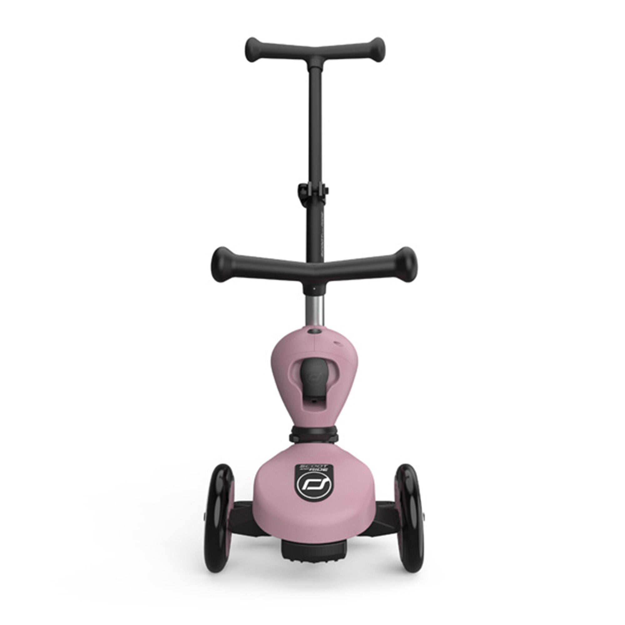 Scoot & Ride 2-in-1 Kids Scooter w/ Push Bar, Highwaykick 1 Push & Go, Wildberry - VMInnovations