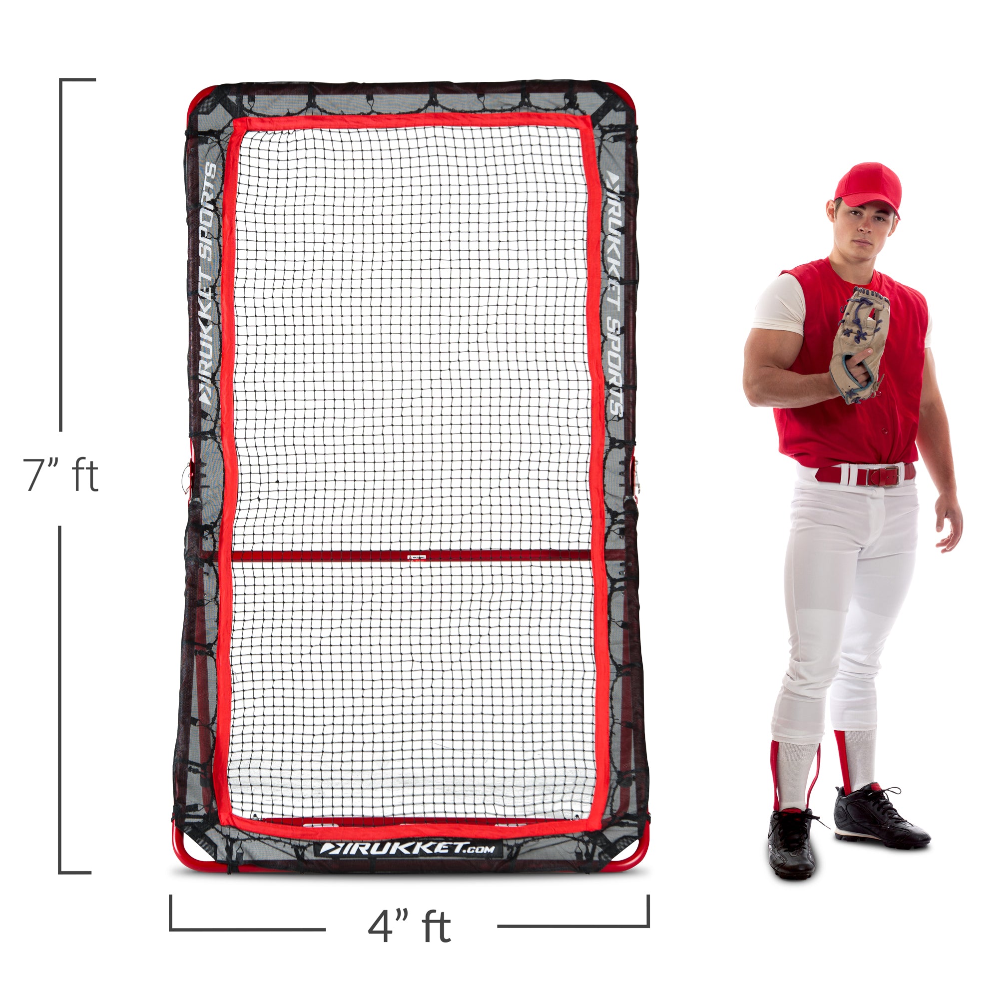 Rukket Sports 4 x 7 Foot Lacrosse Rebounder Throwing Training Screen (Used)