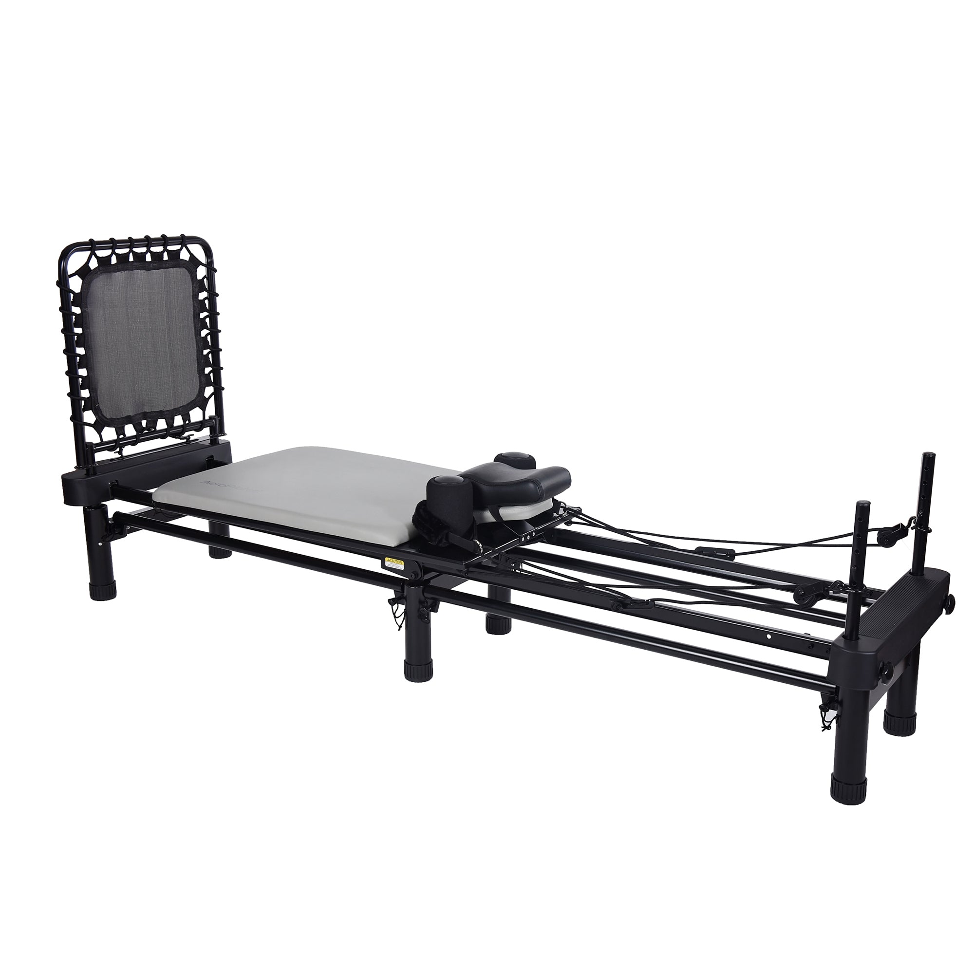 AeroPilates Studio 700 Foldable Reformer with Cardio Rebounder, Gray (Open Box) - VMInnovations