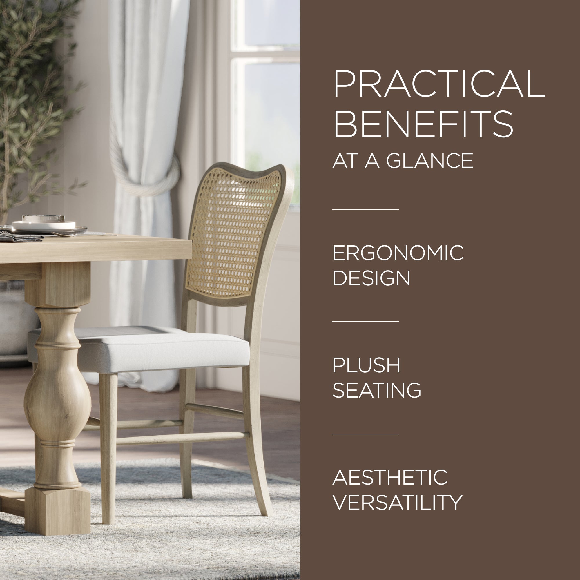 Maven Lane Wooden Dining Chair, Antique Grey & Slate Linen Fabric,Set of 2(Used) - VMInnovations