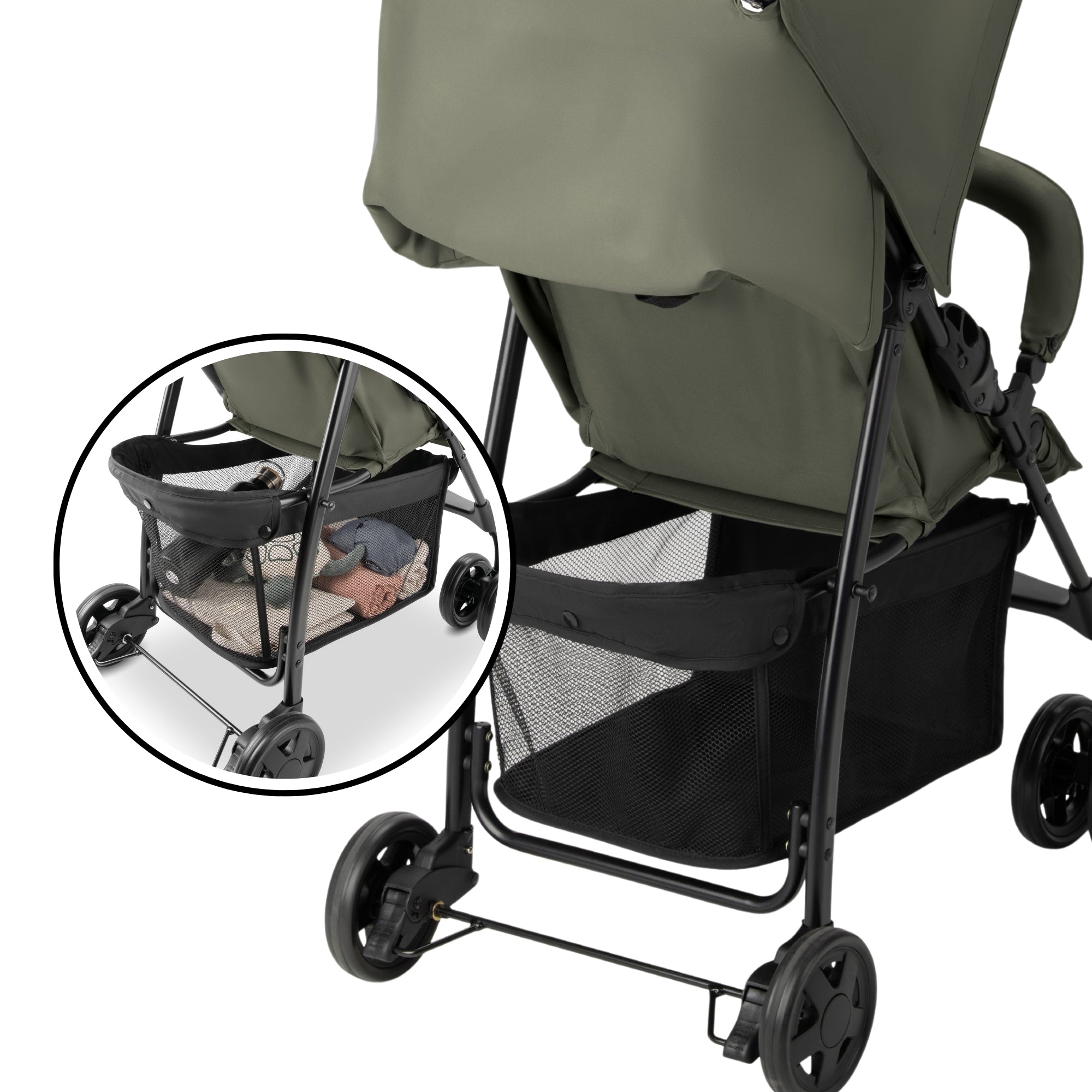 hauck Sport T13 Lightweight Compact Foldable Stroller Push Chair, Dark Olive