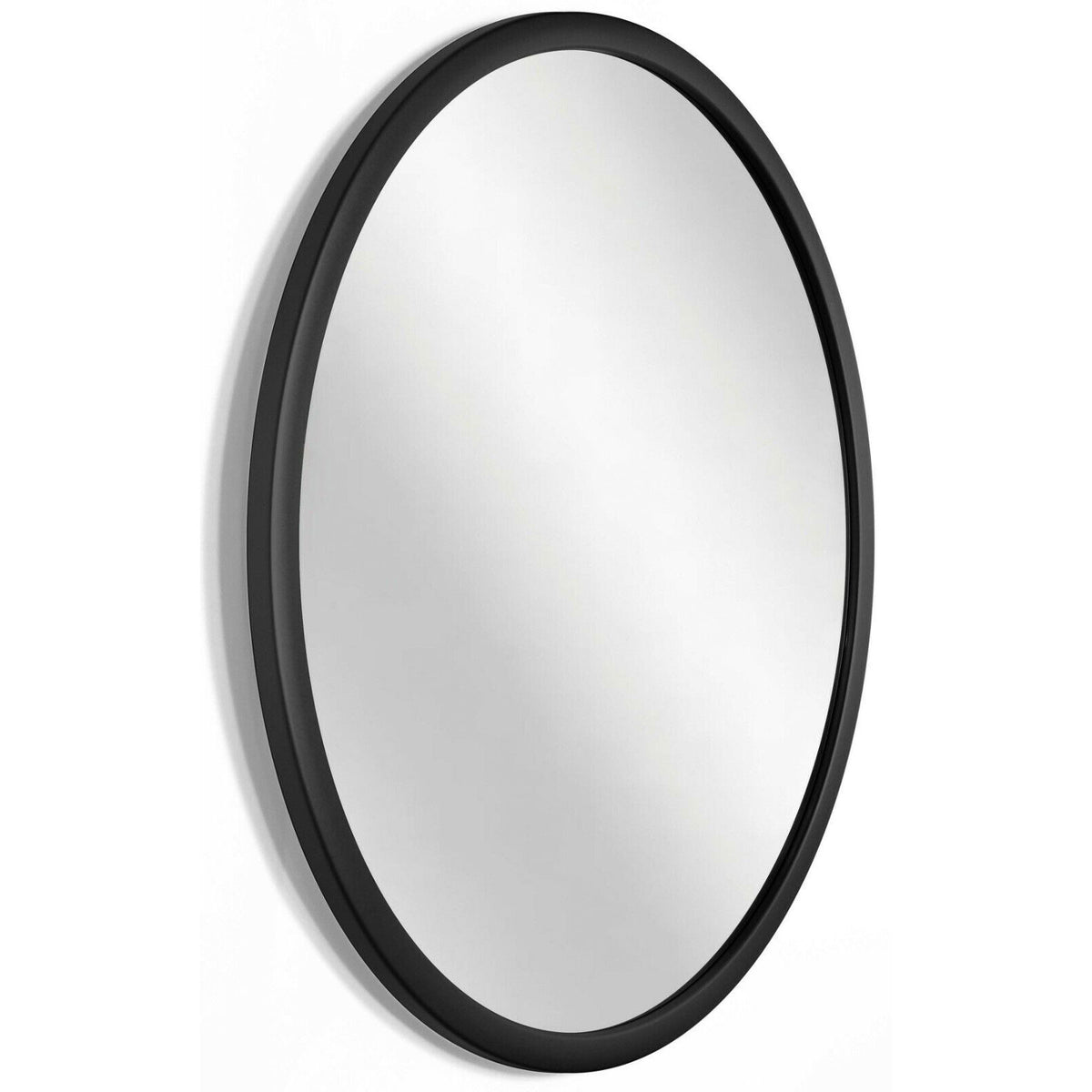 Infinity Instruments Nera 22" Hanging Wall Mirror, Black Matte Frame (Open Box)