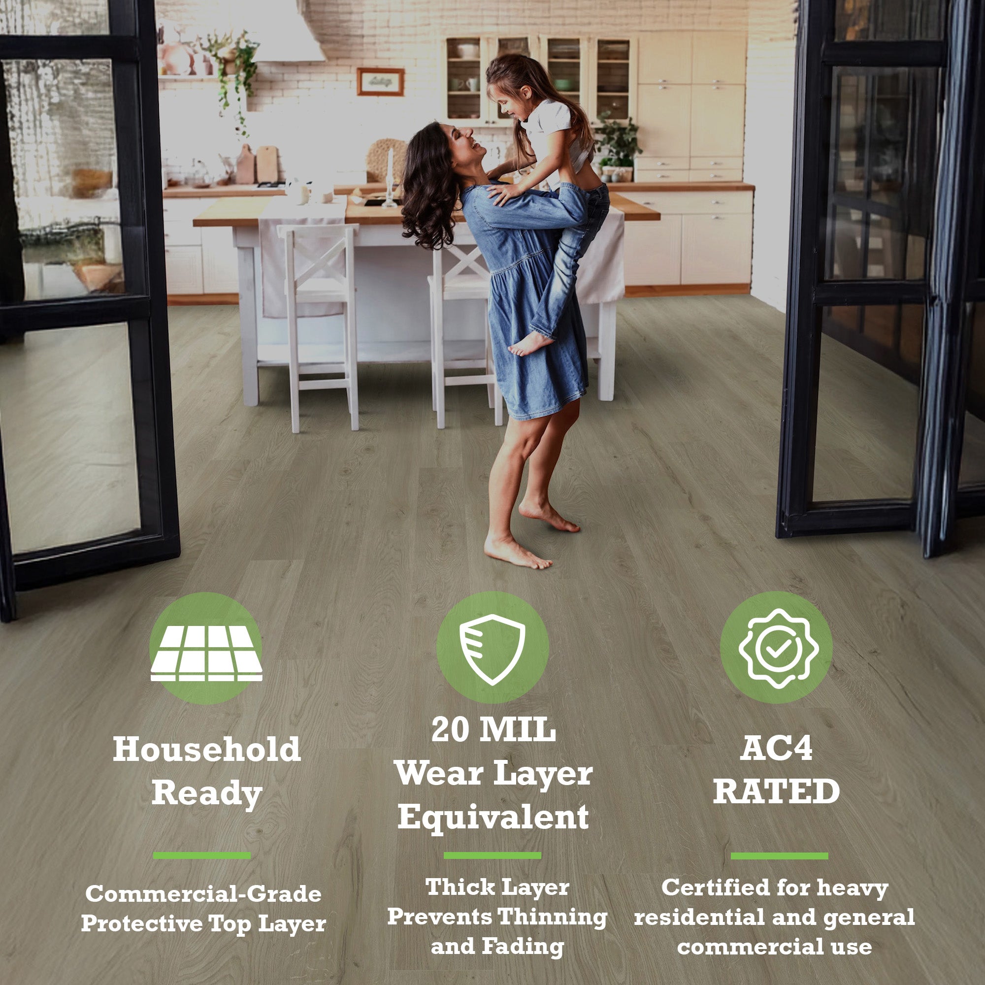 Nature's Mark Vinyl Flooring, Modern Hardwood, 22.16 sq. ft. per Carton, Sinatra - VMInnovations