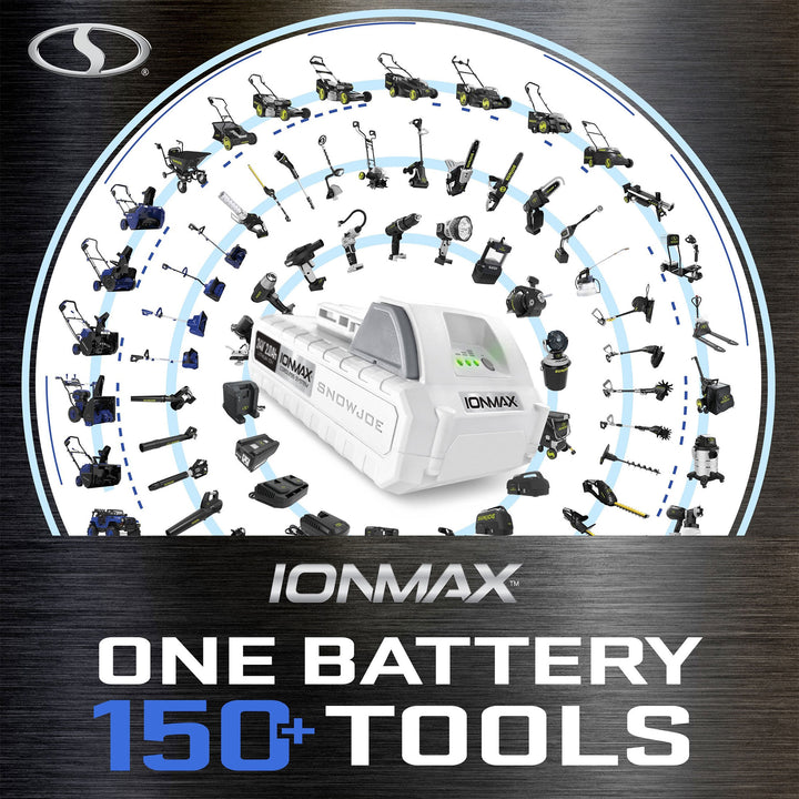 Snow Joe Snow Blower IONMAX, Cordless Electric Kit w/ LED Light, 24V-X2-SB18-TV1