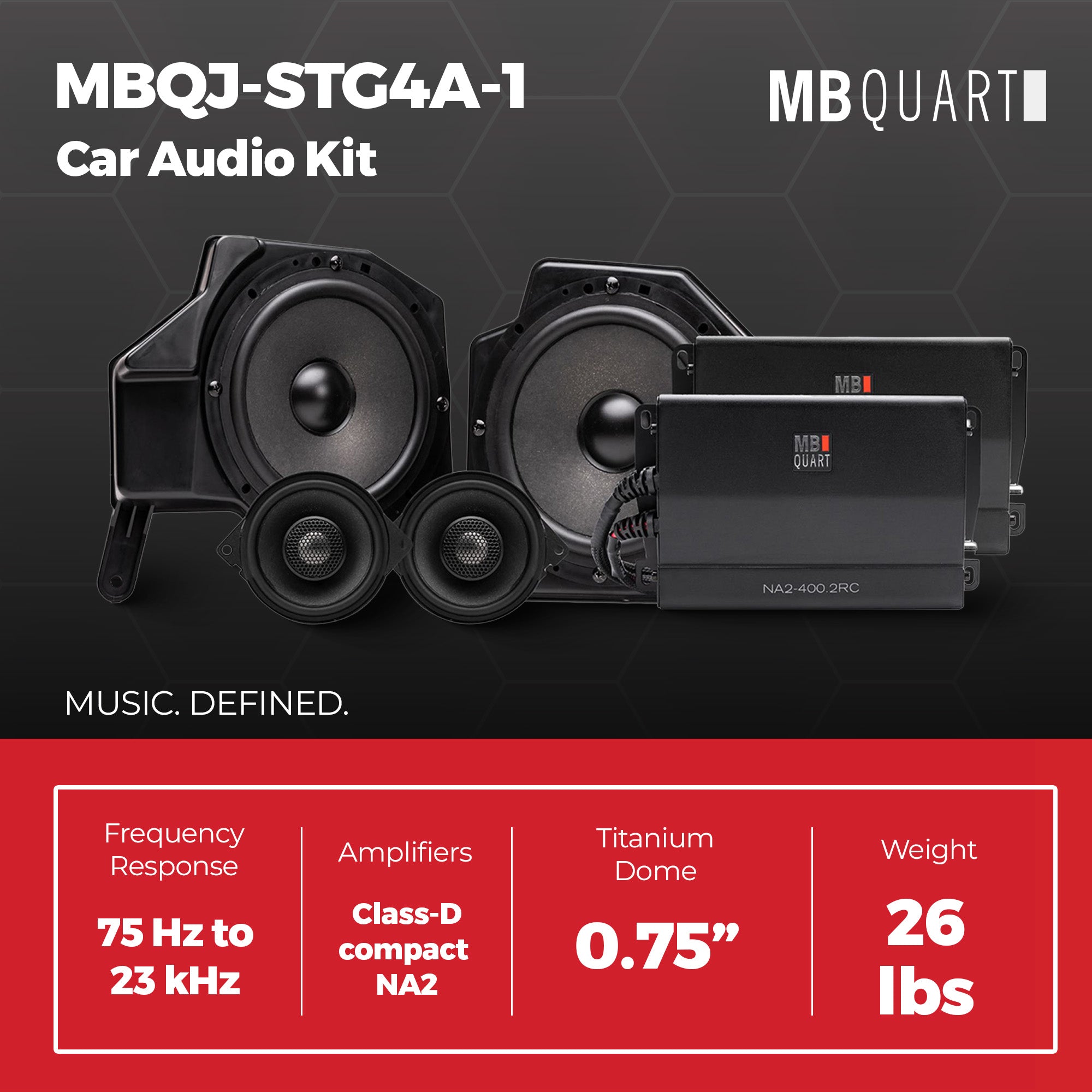 MB Quart Stage 4 Audio System for Jeep Wrangler JL 18-23/Gladiator JT 20-26 - VMInnovations