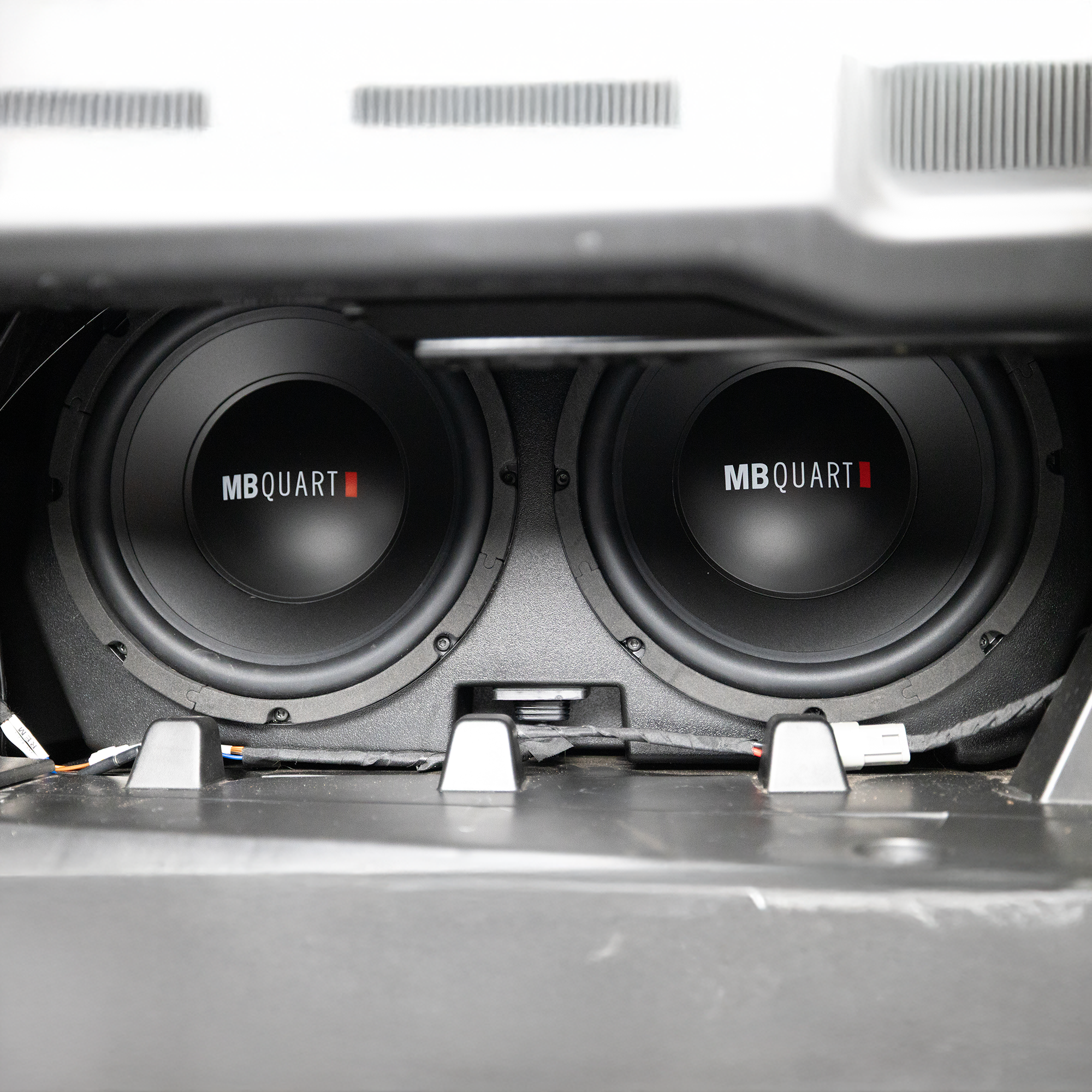 MB Quart Dual 10" Subwoofer System Upgrade for Can Am Defender 17-25, 400 Watts