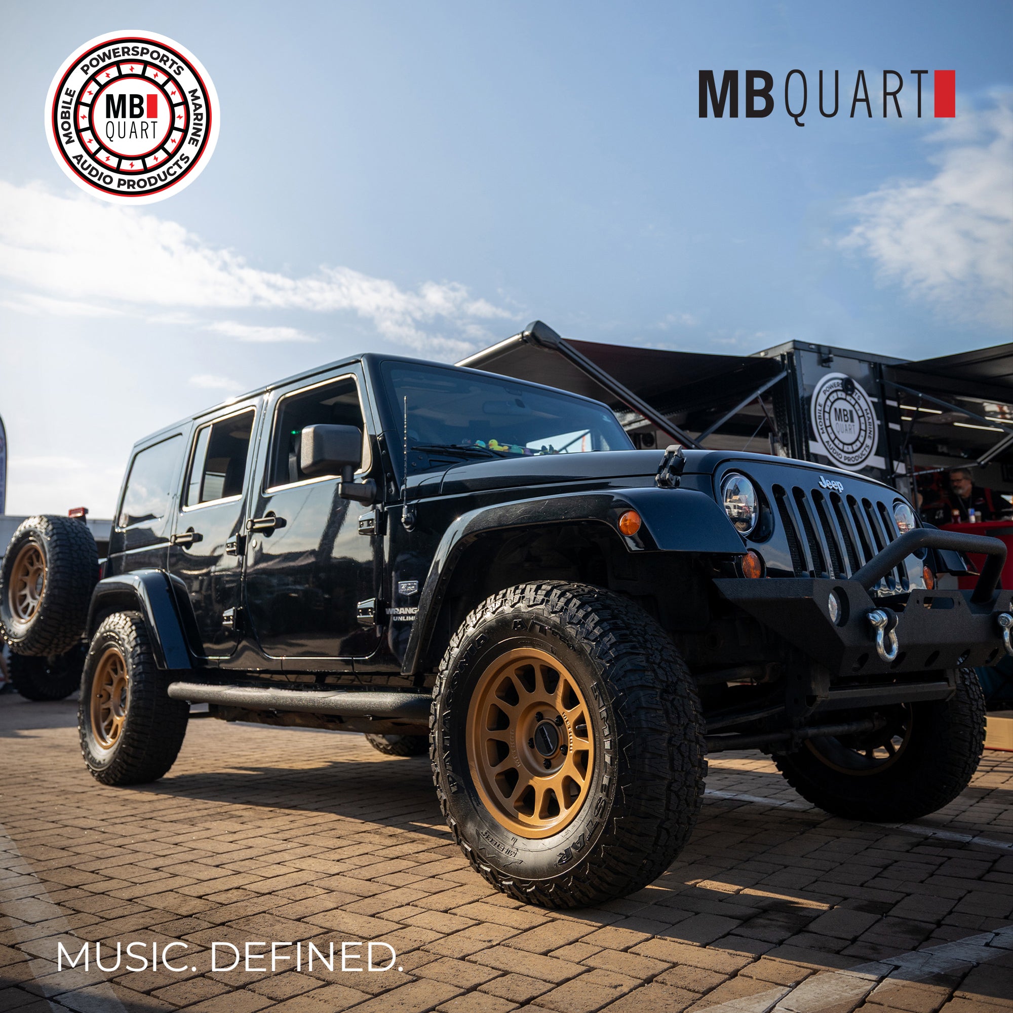 MB Quart Rear Overhead Soundbar Enclosure for 2007-2018 Jeep Wrangler JK