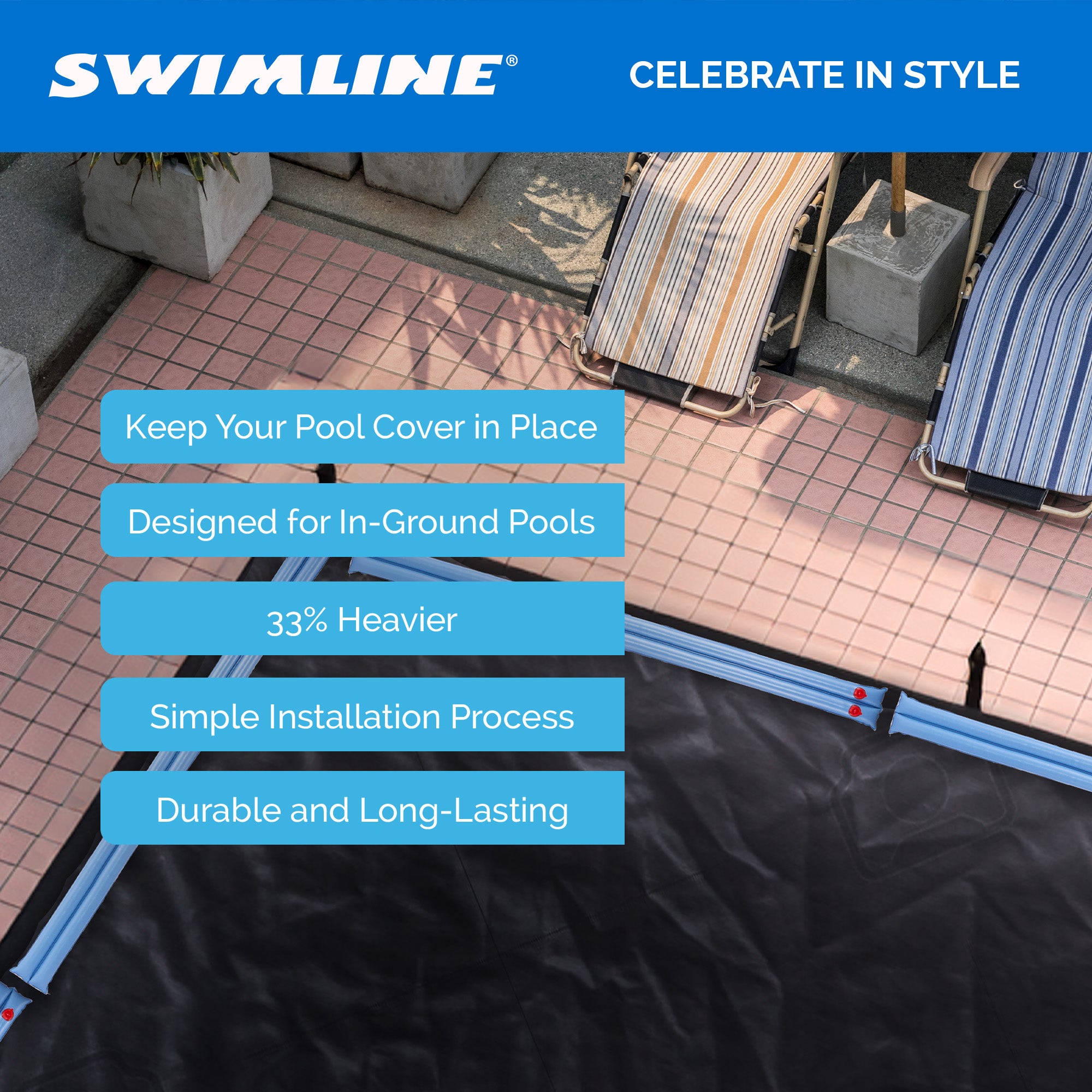 Swimline 1x10 Ft Winterizing Double Water Tube for Inground Pool Covers (Used) - VMInnovations
