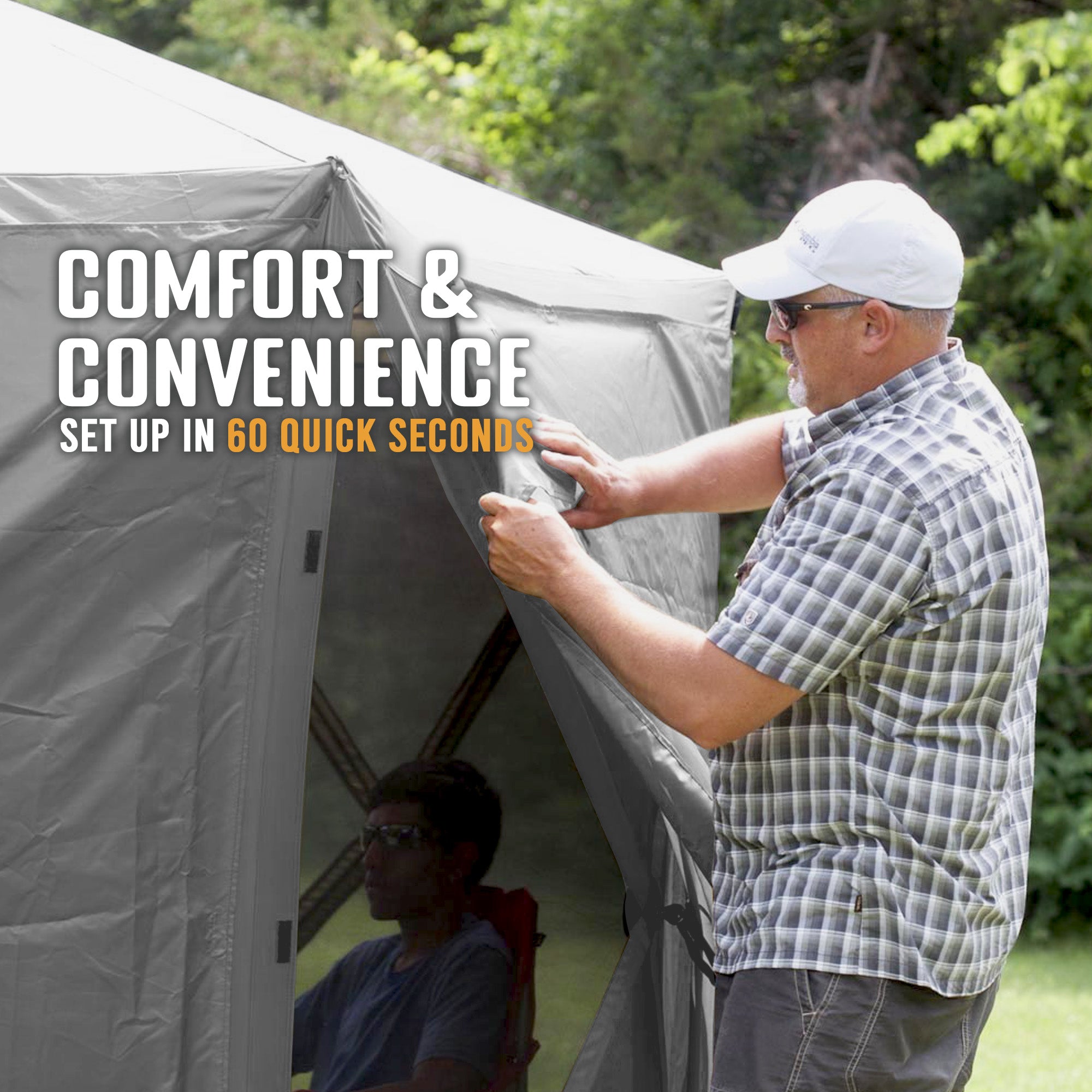 CLAM Quick-Set Screen Hub Tent Wind & Sun Panels, Accessory Only, Gray (3 pack) - VMInnovations