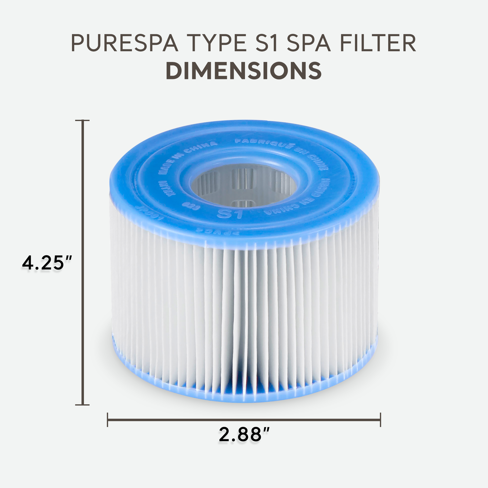 Intex 29011E Type S1 Easy Set Pool Filter Replacement Cartridges (6 Filters) - VMInnovations