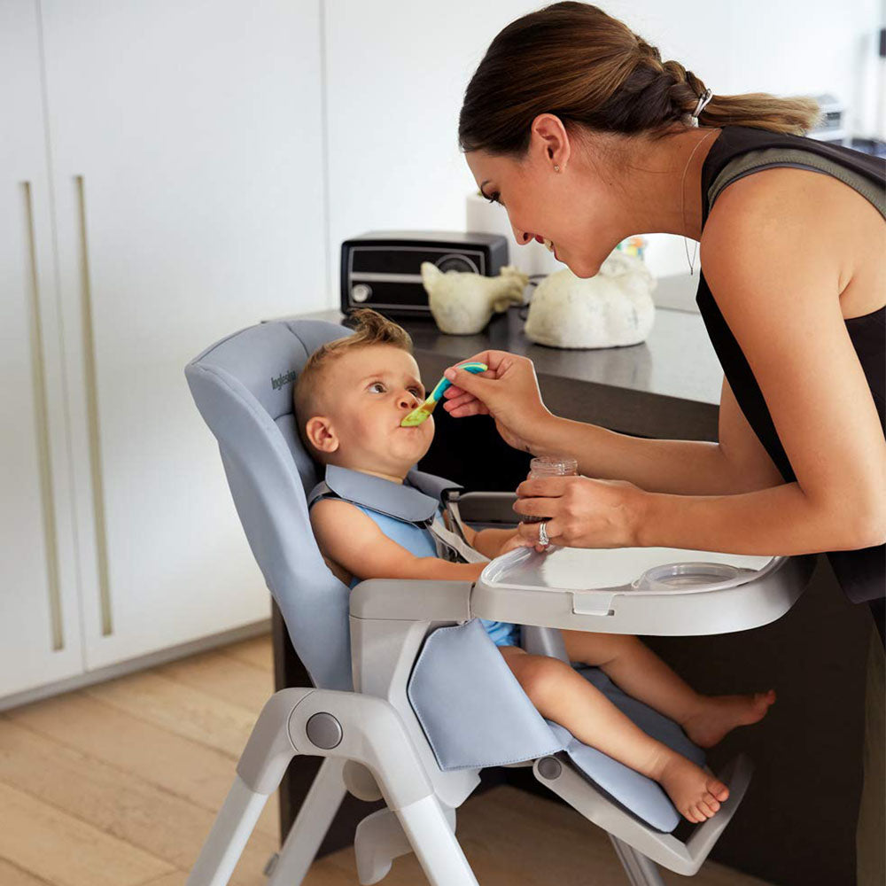 Inglesina My time Foldable Easy Clean Baby High Chair with Removable Tray, Sugar - VMInnovations