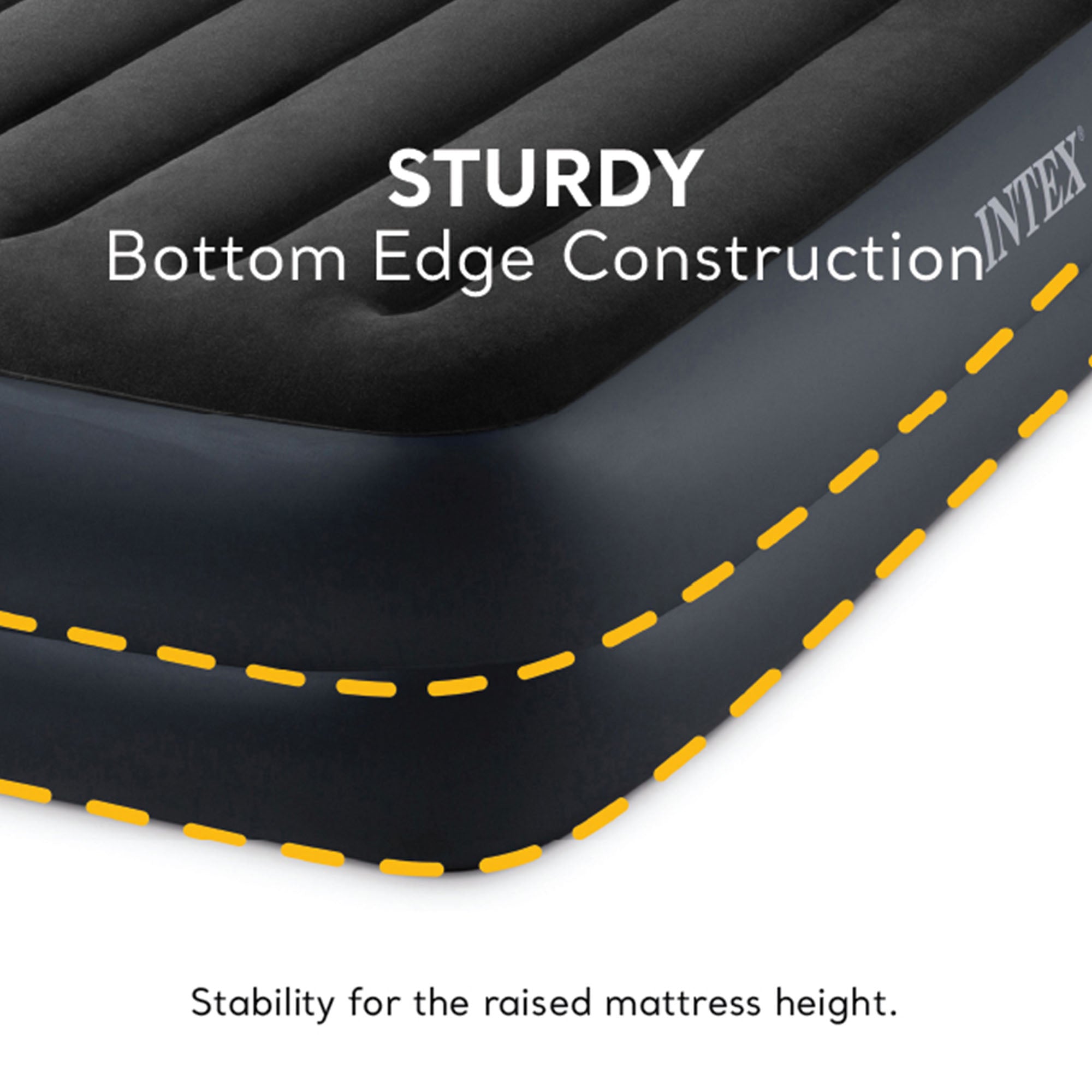Intex Dura Beam Plus Pillow Raised Airbed Mattress w/ Built in Pump, Twin (Used) - VMInnovations
