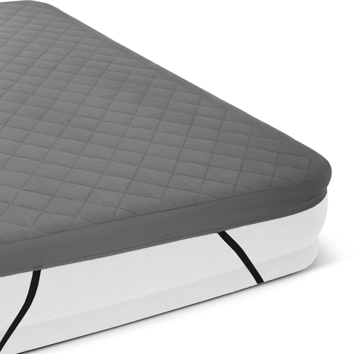 Intex Queen Quilted Airbed Cover for Air Mattress up to 22 Inches Tall(Open Box)