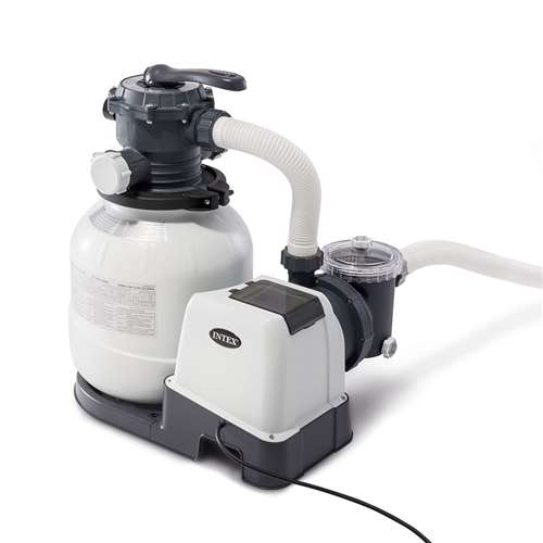 Intex 2100 GPH Above Ground Pool Sand Filter Pump w/ Automatic Timer (Brown Box)